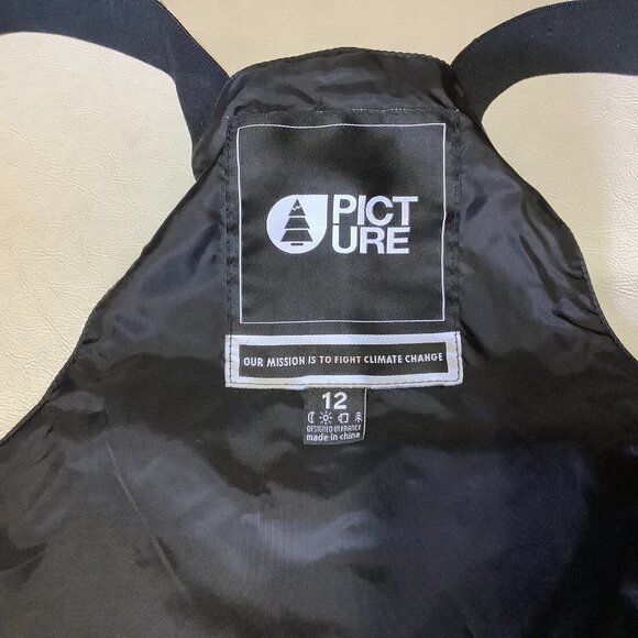 Youth Picture Organic Snow Ski Pants Bibs Size 12 - Picture 10 of 16